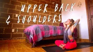 Yoga for Upper Back & Shoulder Pain - Full Body Heart Centering Flow for Compassion & Happiness