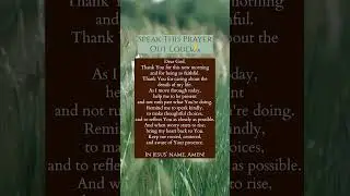 Morning Prayer to Stay Present With God | Bible Gospel #jesus #faith #godsword