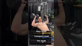 Качаем грудные мышцы. #фитнес #тренировка