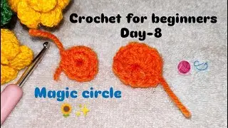 Magic Circle Crochet for Beginners 🧶 | Day 8 | Easy Step-by-Step