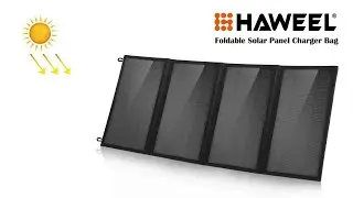 HAWEEL Foldable Solar Panel Charger Bag