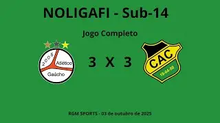 Atl&eacute;tico Ga&uacute;cho x Cer&acirc;mica - NOLIGAFI Sub-14