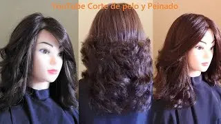 Corte Mediano en capas paso a paso  / Corte escalado / Corte de pelo medio largo en capas