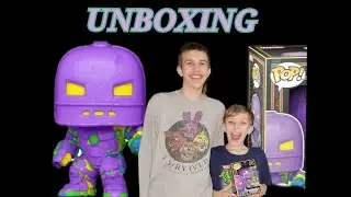 Iron man mark 1 funko target exclusive pop figure unboxing x review marvel black light