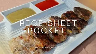 Rice Sheet Pocket Recipe| Quick & Clean Eating| High Protein Low Calorie| Crispy Rice Sheet Pocket|