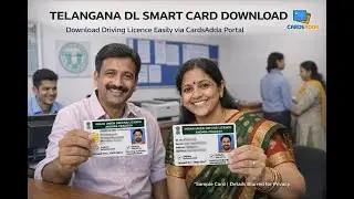 TELANGANA DRIVING LICENCE  SMART CARD DOWNLOAD