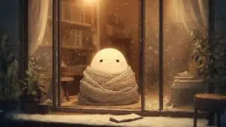 Snowy Window Spirit ❄️👻 Cozy Winter Lofi ~ Chillhop Beats for Study, Reading & Quiet Nights 🌙