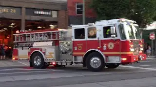 PFD Engine 29 & Rescue 1 Responding Q EQ & Horn