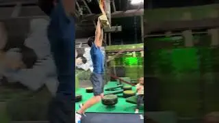 Insane Ninja Warrior Grip Strength | Pinch Challenge | Hardest Obstacle #shorts