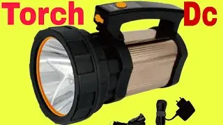 New LED metal torch light silver colour 
