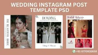 Wedding Instagram Post Template | instagram post design photoshop #psd  #photoshop