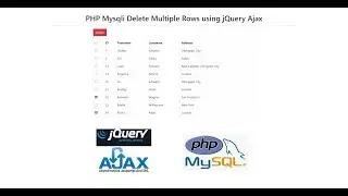 PHP Mysqli Delete Multiple Rows using jQuery Ajax