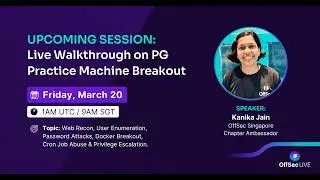 OffSec Live | Live Walkthrough on PG Practice Machine Breakout (featuring Kanika Jain)