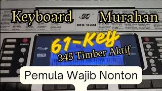 Keyboard MK-939 61-Key Simulasi Piano Keyboard Dengan Fungsi Sentuh 345 Timbre aktif