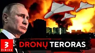 Putinas nesustoja: dronai lekia tiesiai į ukrainiečių daugiabučius