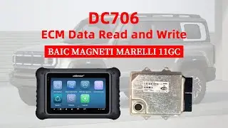OBDSTAR DC706 Read & Write BAIC MAGNETI MARELLI 11GC ECM Data