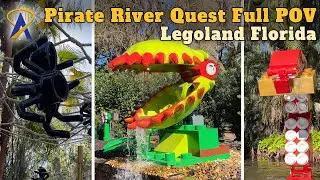 Full Front-Row POV of Pirate River Quest at Legoland Florida Resort – Source Audio, 4K, Multi-Angle