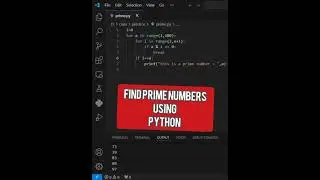 find prime number using python | python 