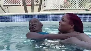My mom Overcame a fear in St Lucia