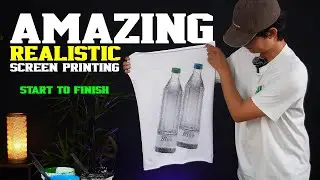 Wanna see how a hyper realistic image is screen printed?