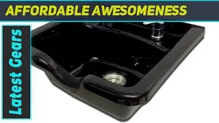 Extra Wide Shampoo Bowl Black ABS Plastic by eMark Beauty: The Best Salon Upgrade?