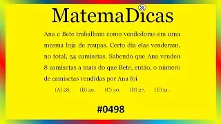 Sistema de equações - Matemática - #498