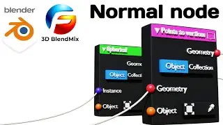 How to use normal node in Blender | learn blender geometry nodes 