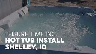 Hot Spring Limelight Flair Hot Tub Install Shelley, Idaho