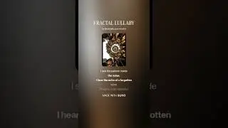 FRACTAL LULLABY (Neural Network Dreams) 