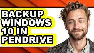 How to Backup Windows 10 in Pendrive - Step by Step