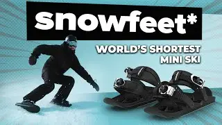 Snowfeet - World's Shortest Mini Ski Skates | Short Ski | Snowskates