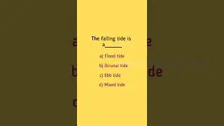 Falling tide | Geology | Geochangers | Geology In Tamil | #shorts