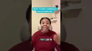 Myth: Autistic meltdowns are just tantrums. #autisticchild #inclusionmatters #specialeducation