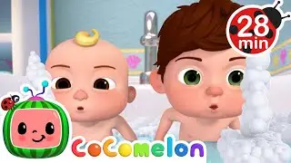 Le bain à bulles + encore | Cocomelon | Dessins animés pour enfants et familles pour Noël