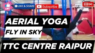 Aerial yoga class and teacher training centre Raipur Chhattisgarh India ! #aerial #yoga #ttc #raipur