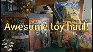 Awesome toy haul, some rare bits! Tron, Xyber 9, Star Wars, Star Trek, Transformers, & Eagle Force!