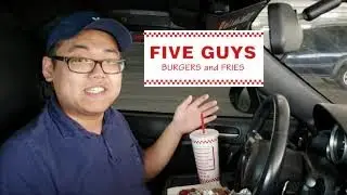 Five Guys Review - MY FIRST VLOG 😋😁 - Denver Food Vlog