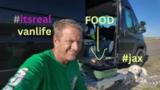 Cooking steak in the Black Hills, van life with my dog —retired, free, and loving the real road life
