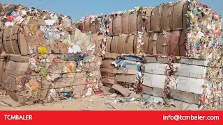 used horizontal baler for plastic corrugated and metal