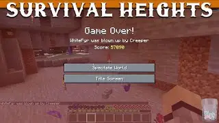 Minecraft Death in My Amplified Hardcore Survival World [Survival Heights] #shorts