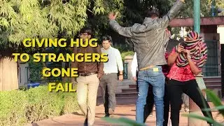 Hugging strangers prank in India |hug strangers gone wrong | hug video |Creative Brothers Prank