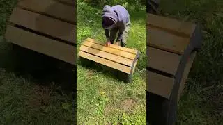 Quick DIY Bench From a Tire