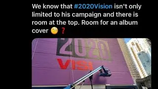 Kanye starting DONDA album rollout? #2020Vision building advert + Sunday Service + Kimmel
