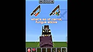 What's the use of these two sticks? in Minecraft full explanation in tamil #carrot stick#fungusstick