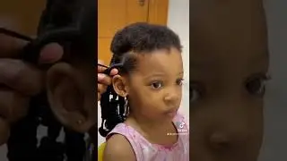 Corkscrew twist on my toddler #kidshairstyle #toddlerhair