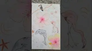 cool summer drawing!!♡🌸 #art #drawing #fypage