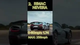 The Top THREE fastest ELECTRIC Cars! ⚡️ ⚡️⚡️#rimac #mcmurtry