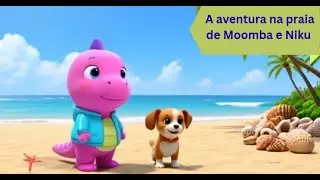A aventura na praia de Moomba e Niku (Portuguese Version)