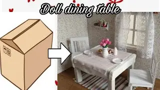 doll dining table making wait paper.❤️