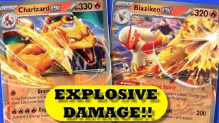 330 DAMAGE EVERY TURN! Charizard EX is on a RAMPAGE!